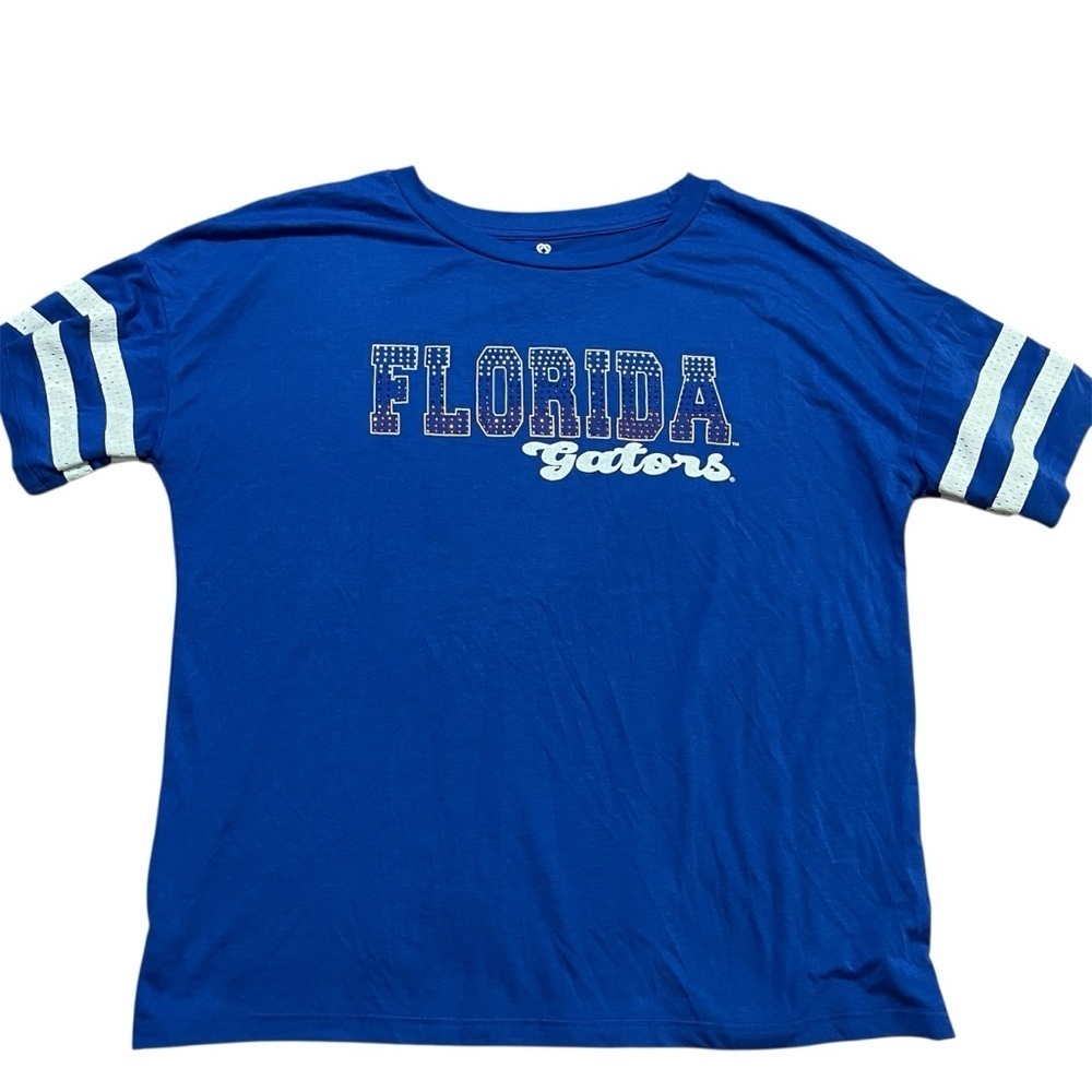University Florida Gators Bedazzled Womens Tee Size Large Football Basketball